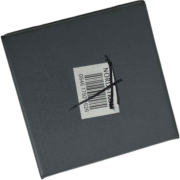 NWT Nordstrom Sterling Silver Clear Gold Pear‎ Stud Earrings Cubic Zirconia Drop - Picture 6 of 6